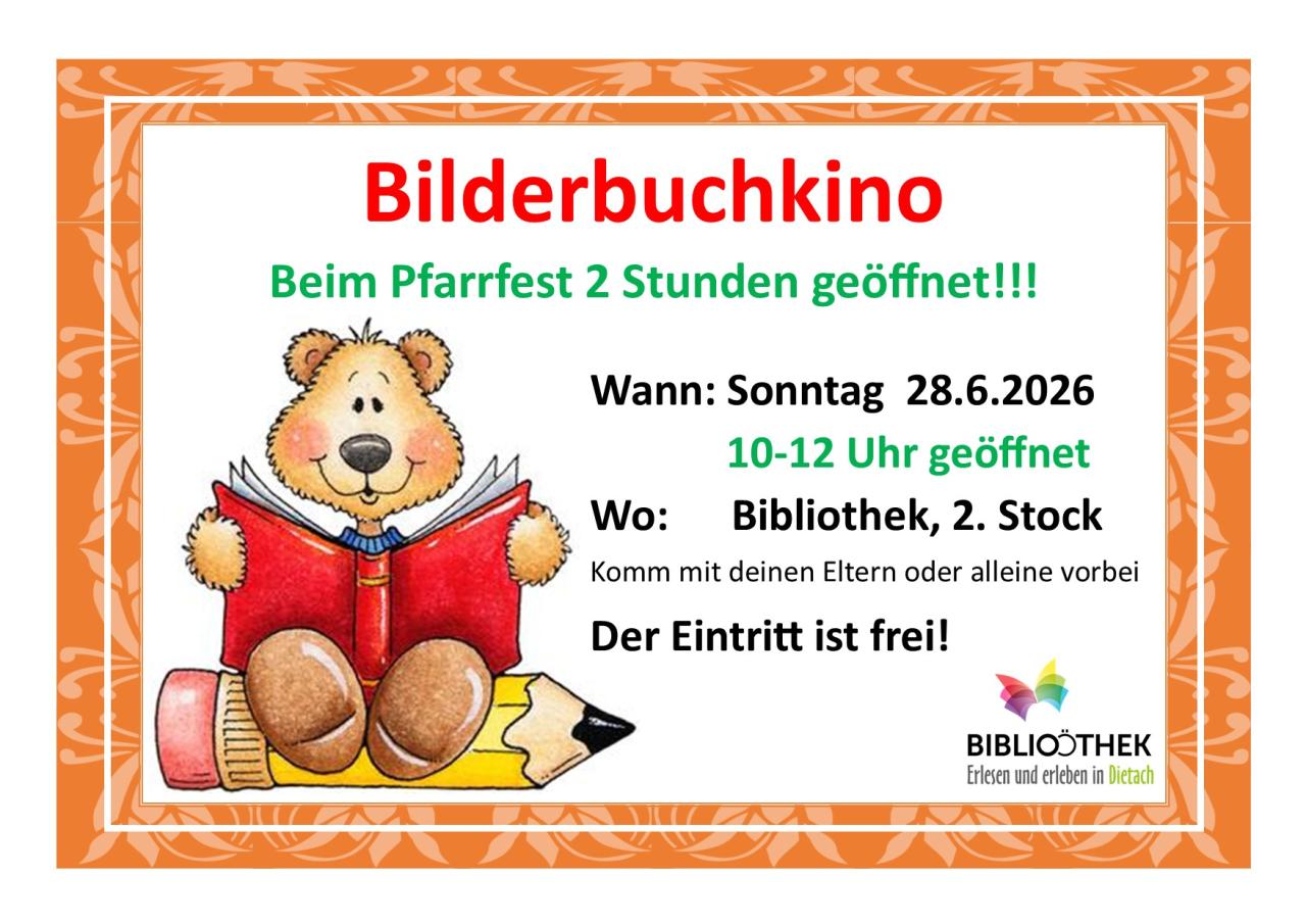 Bilderbuchkino Pfarrfest 2026