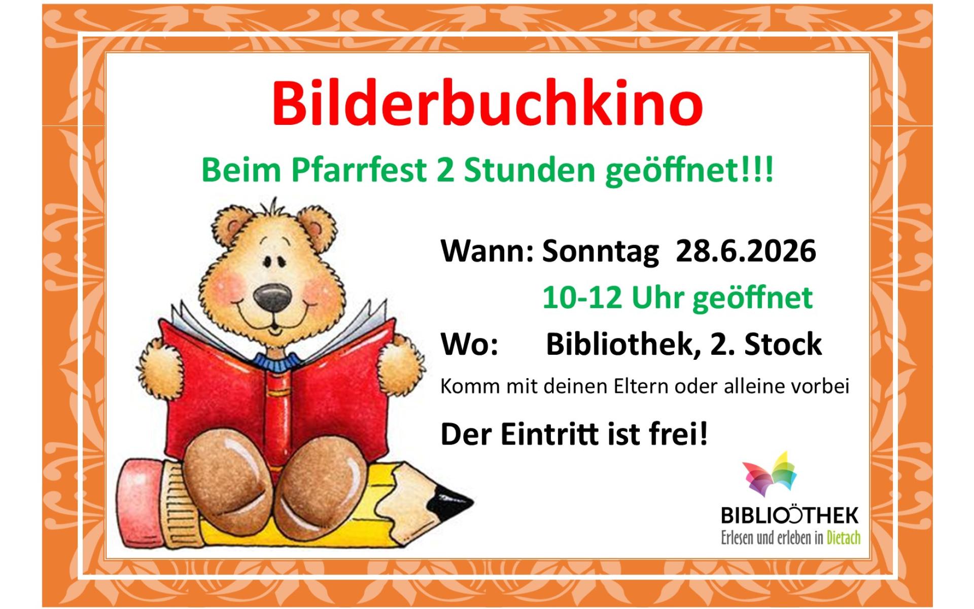 Bilderbuchkino Pfarrfest 2026